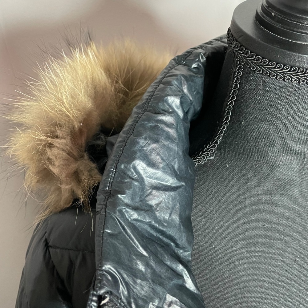 Lole Katie L Edition Long Coat Real Fur Parka - Picture 10 of 16